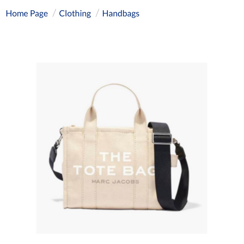 Marc Jacobs Cream and Black Messenger Bag